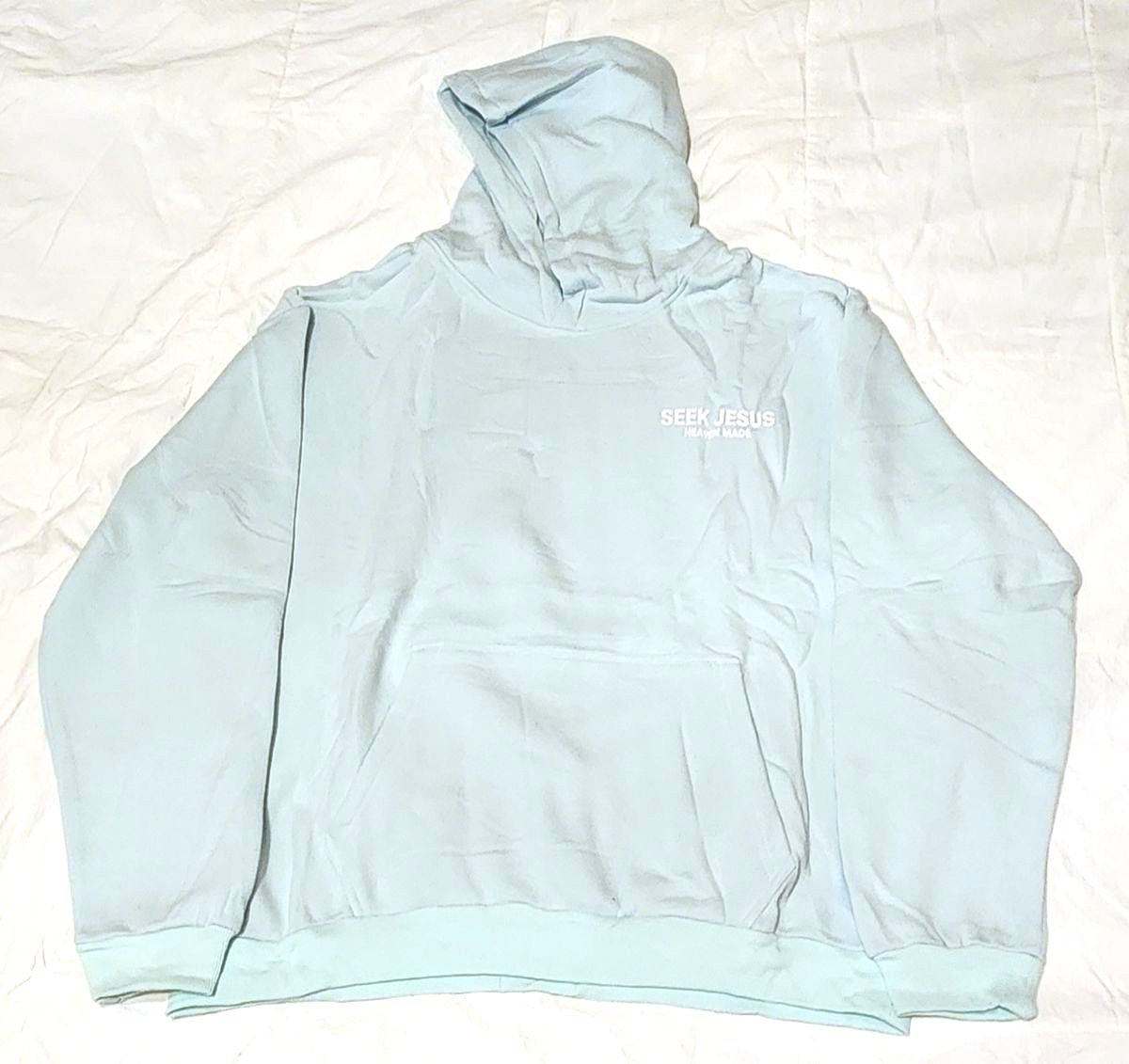 Seek Jesus · Heaven Made Hoodie — Powder Blue